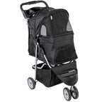 Black 3 Wheel Pet Stroller