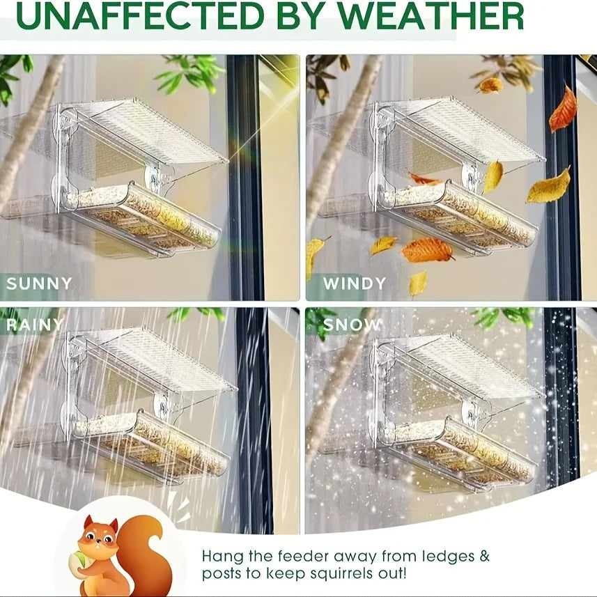 Indestructible  Window Bird Feeder