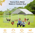 Chicken Coop Large Metal Run
