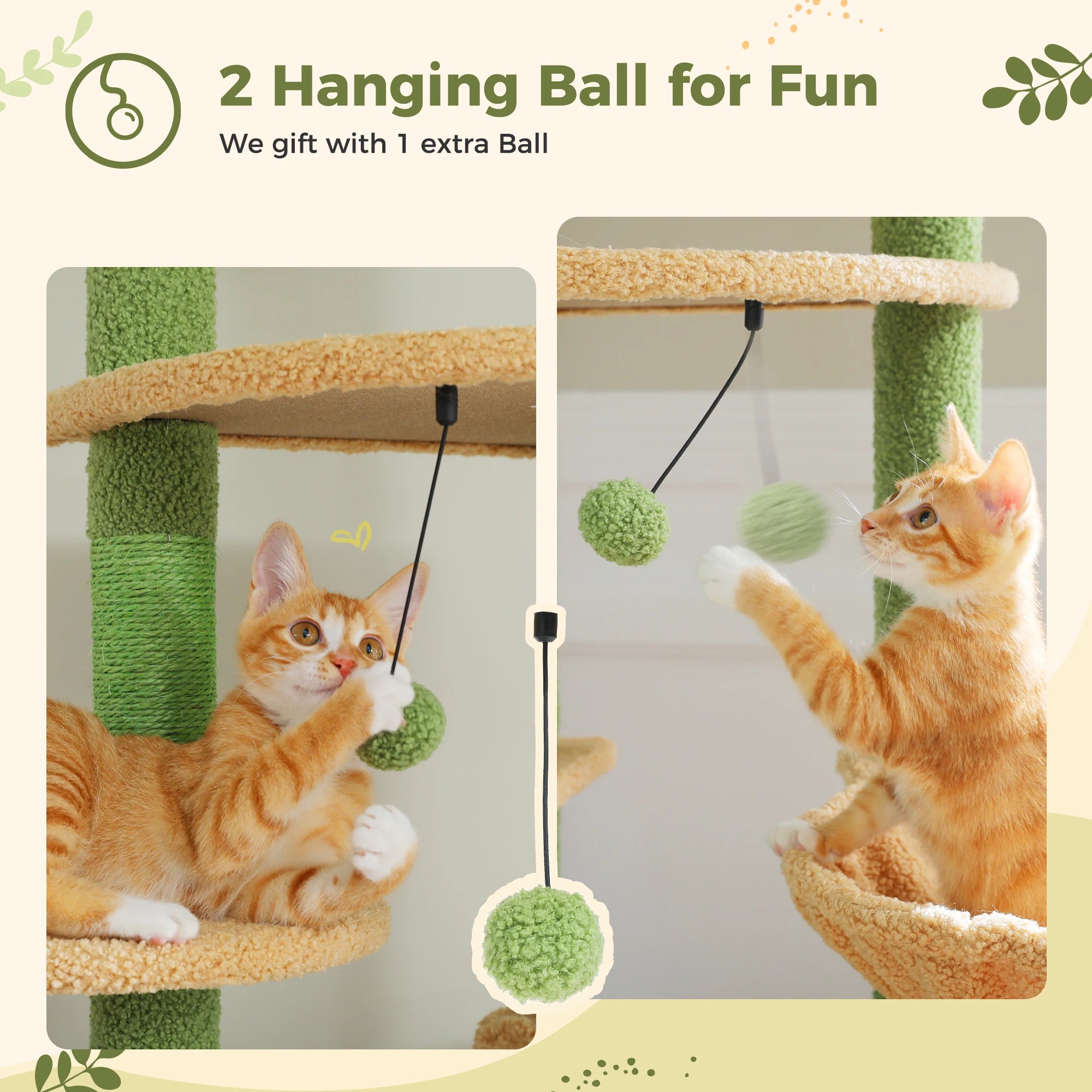 Height Adjustable Cat Tree