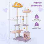 66' Cute Cat Tree Multi-level