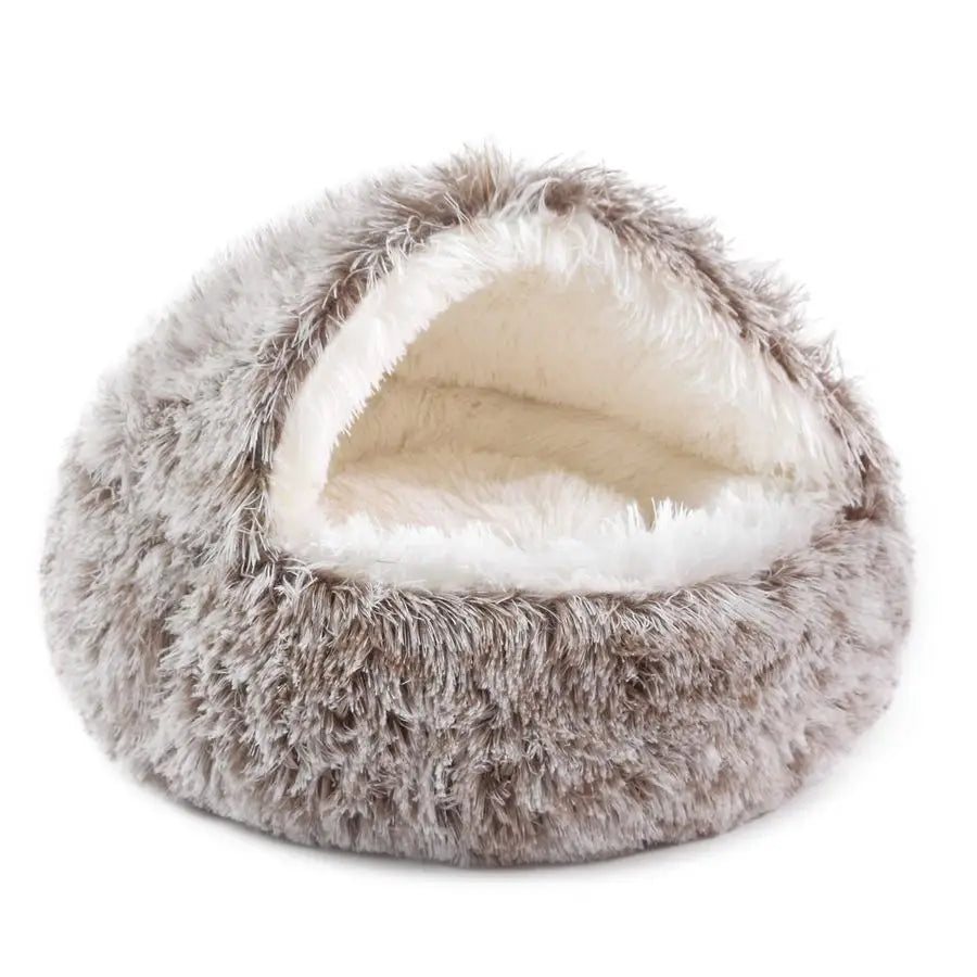 Round Hooded Donut  Bed