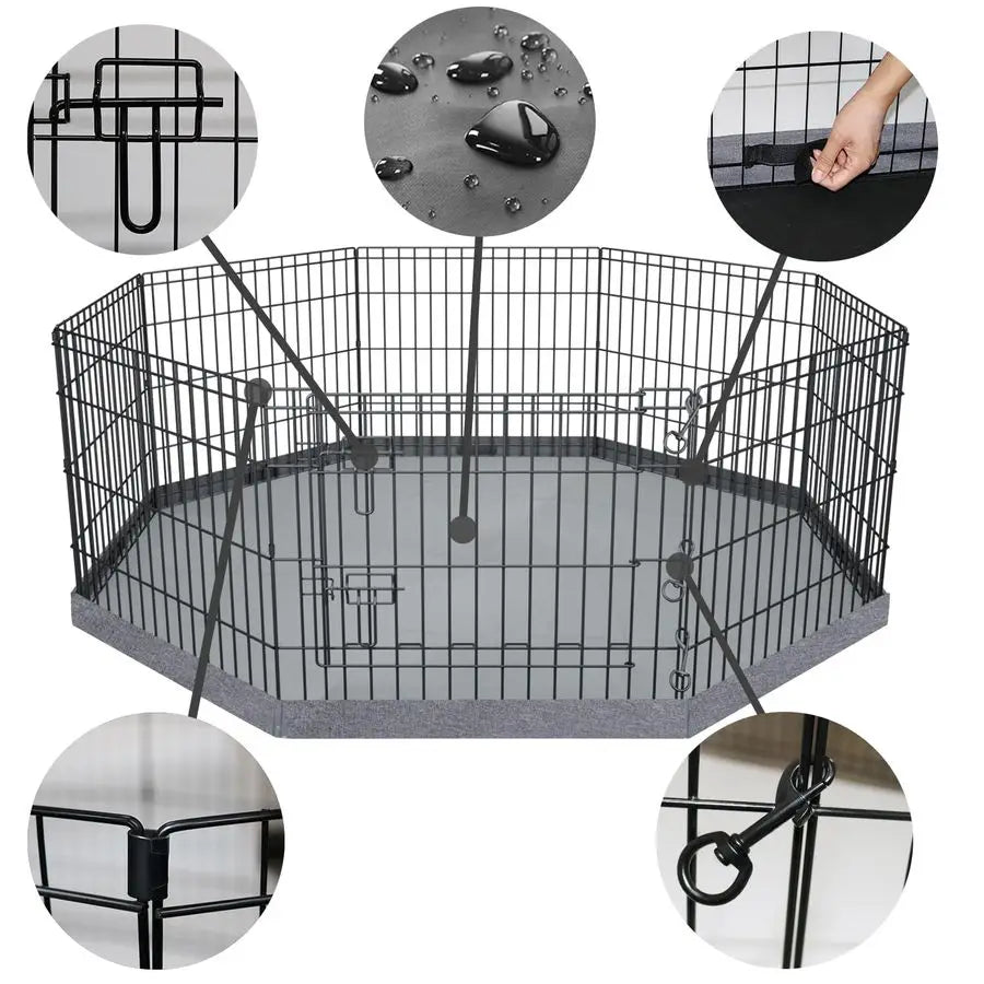 Foldable Dog Exercise Yard Fence