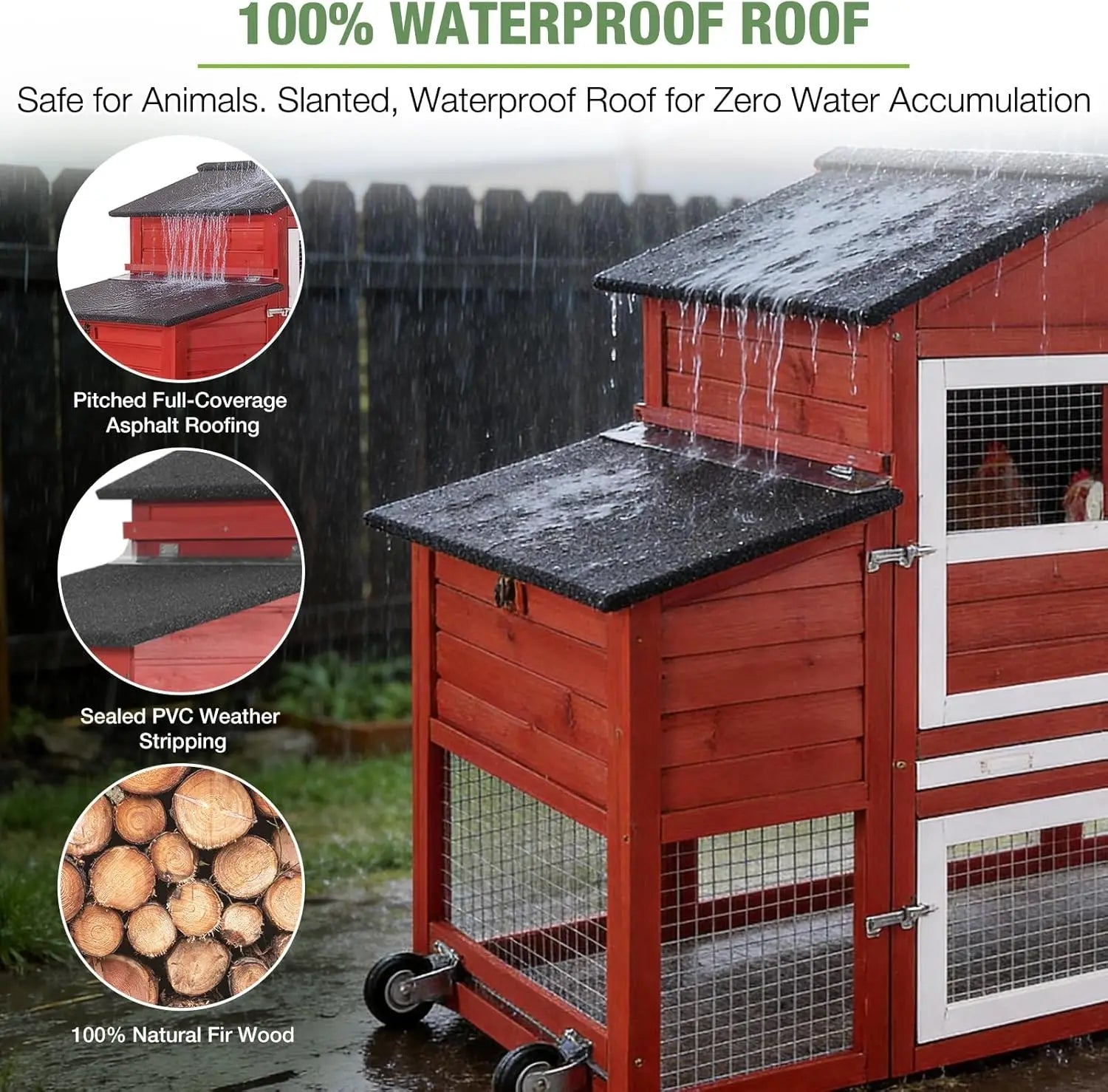 Mobile Chicken Coop with Wheels