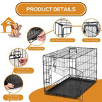 36 Inch Medium Double Door Kennel