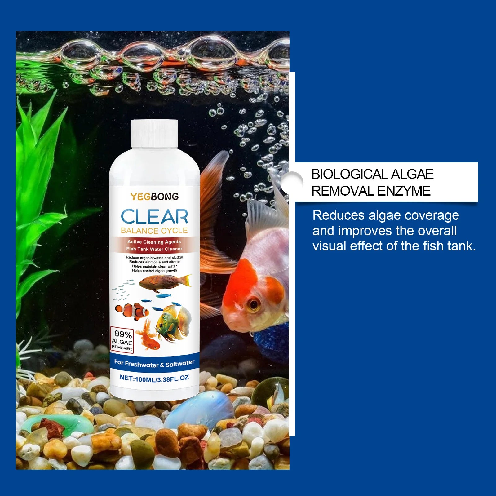 100ml Fish Tank Water Clarifier Safe