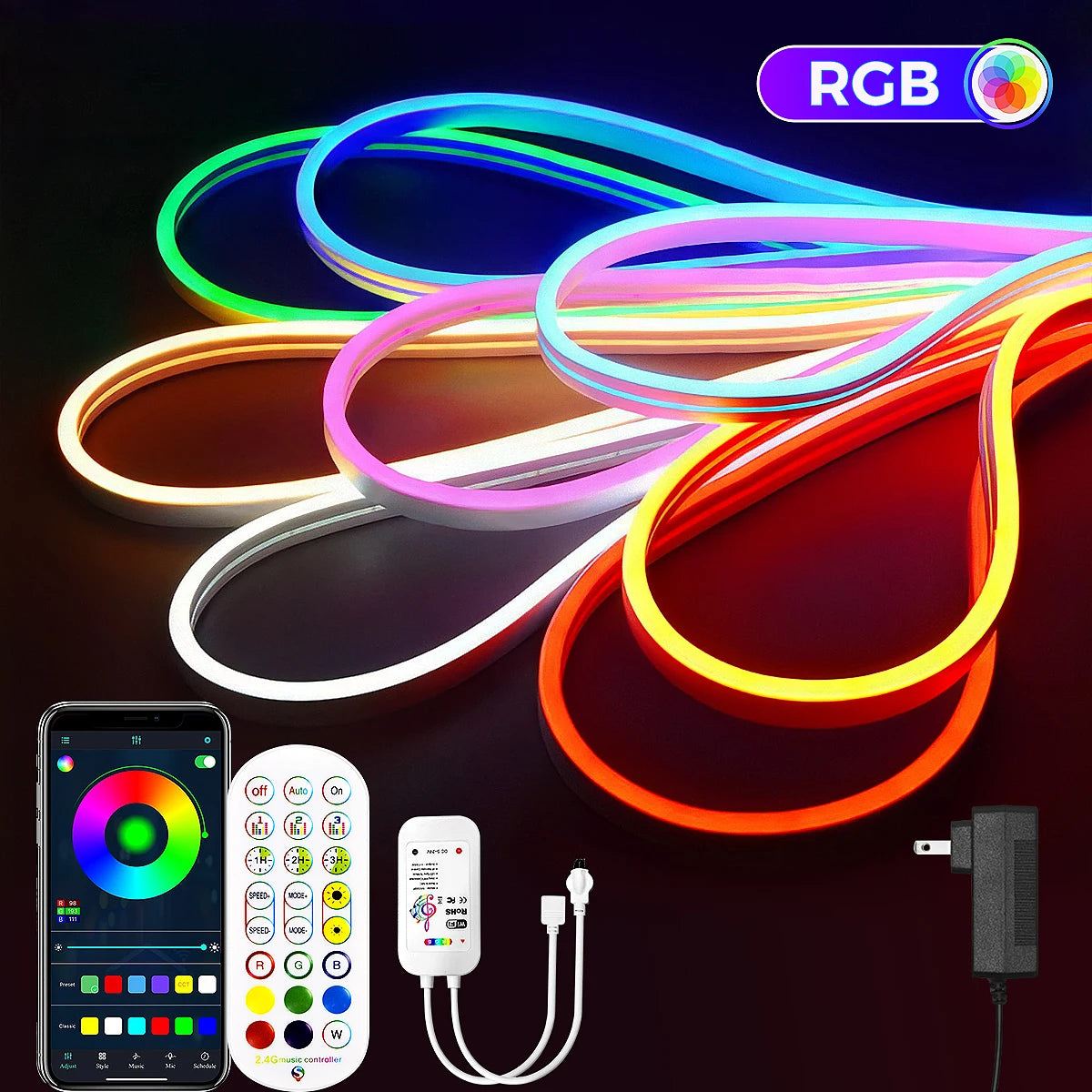 Neon WIFI RGB Led Strip Lights