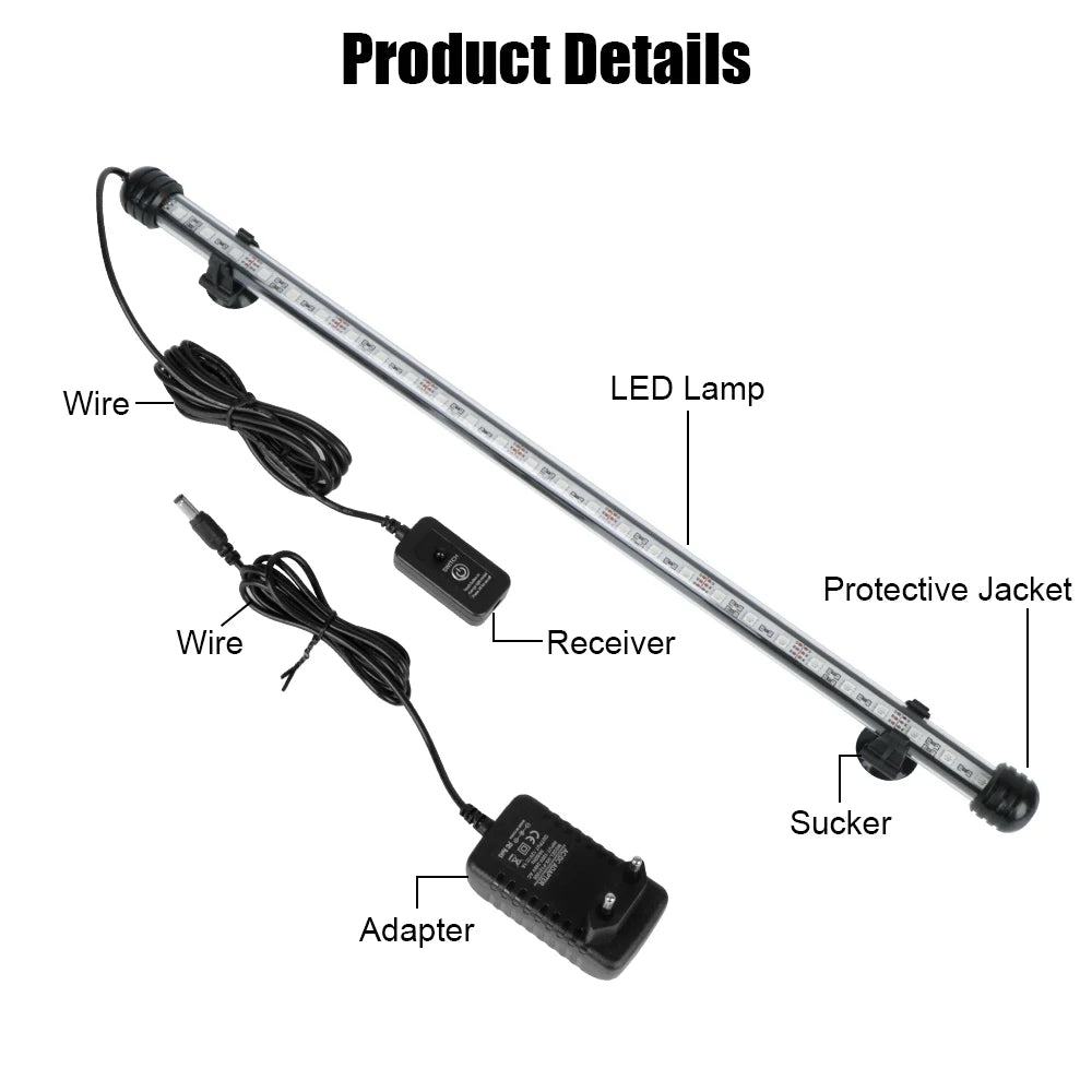Fish Tank Light Bar Submersible Lamp