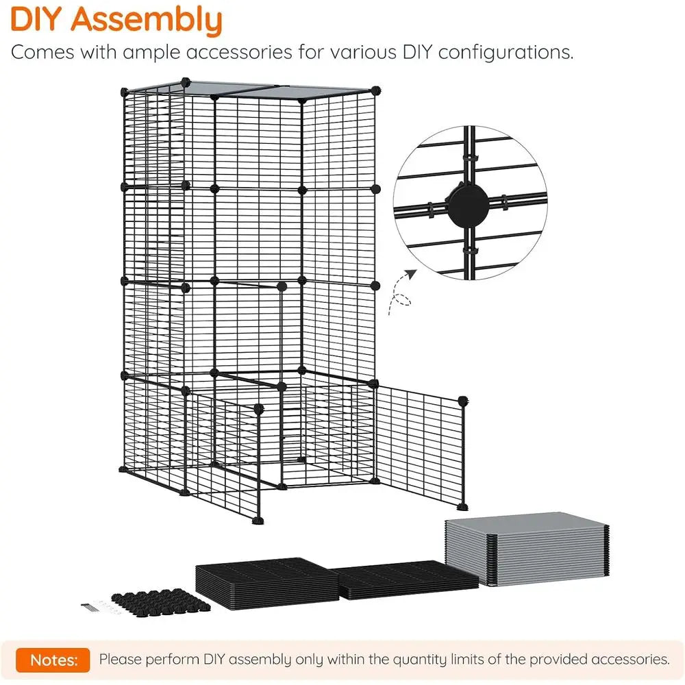 4-Tier Cat Enclosure/Litter Box