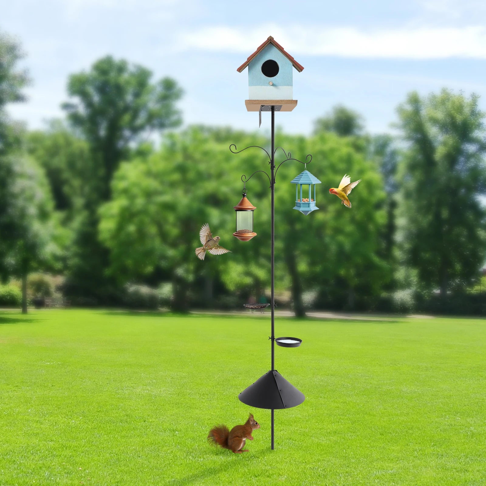 Metal and Iron Outdoor Bird Feeder