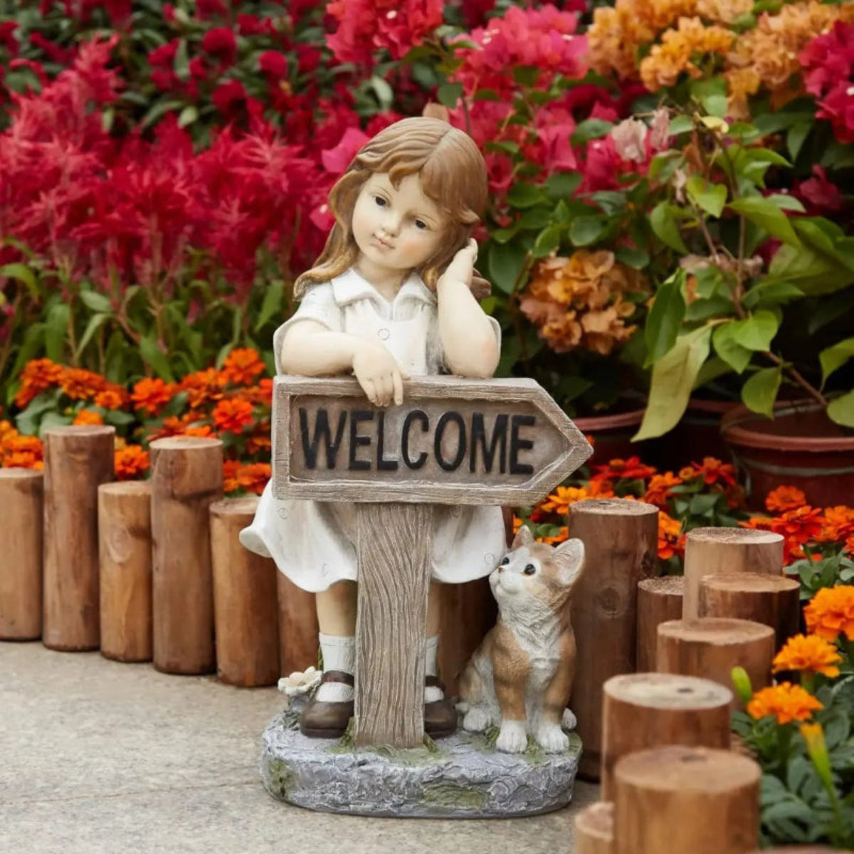 Solar Girl Statue