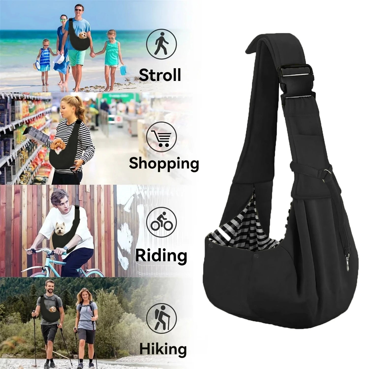 Small pet sling holder