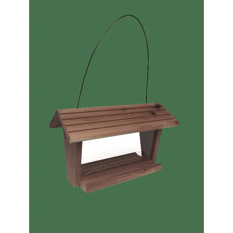 Red Cedar Hopper Bird Feeder