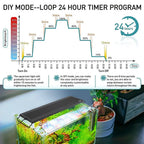 Auto On Off LED Aquarium Light