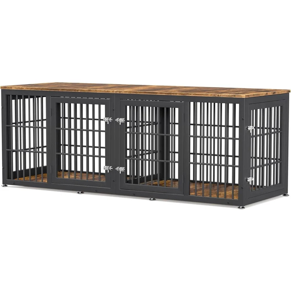 78" Double Dog Crate