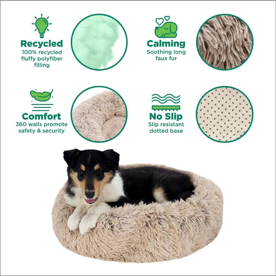 Round Calming Donut Dog Bed
