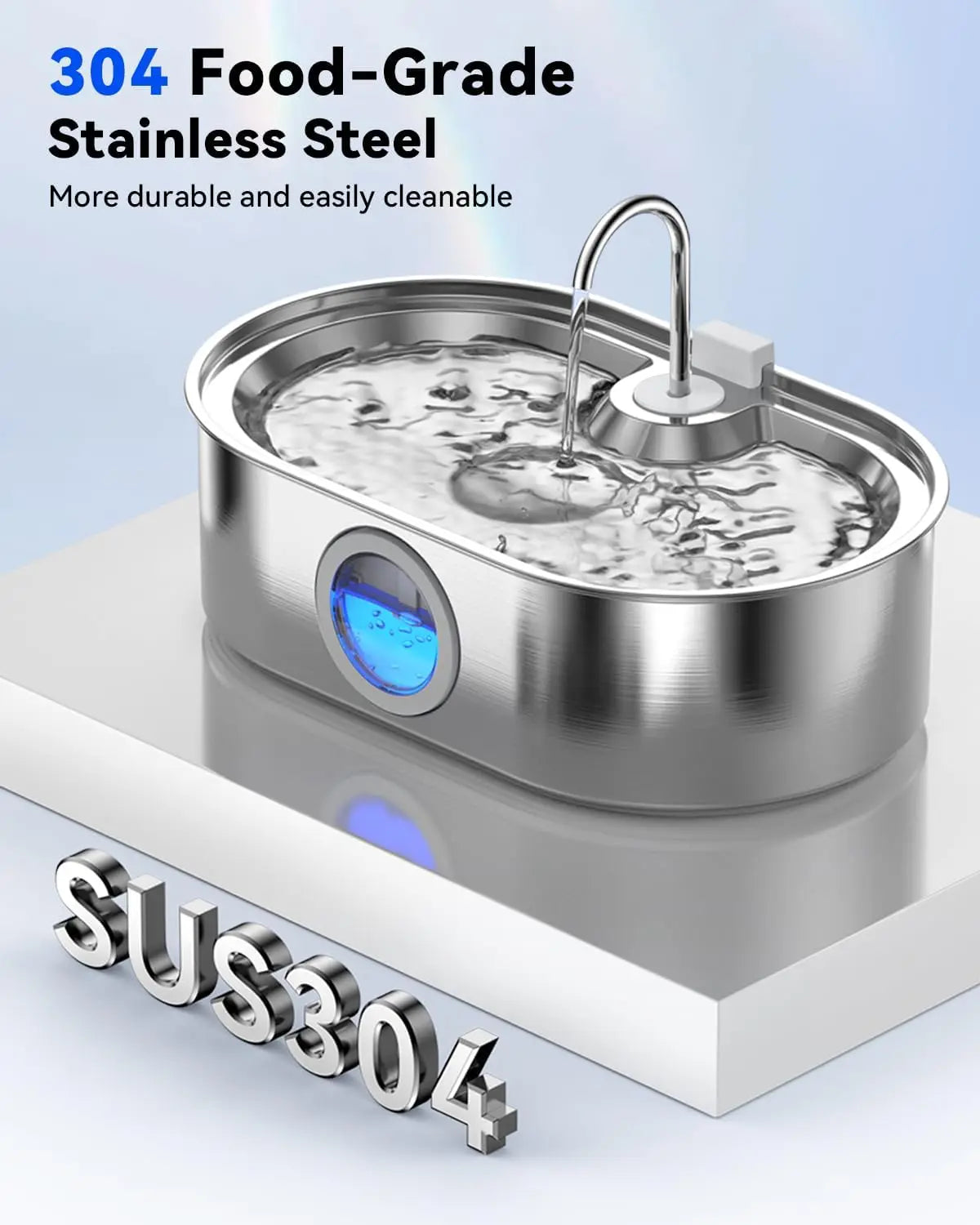 Stainless Steel Pet Water Fountain