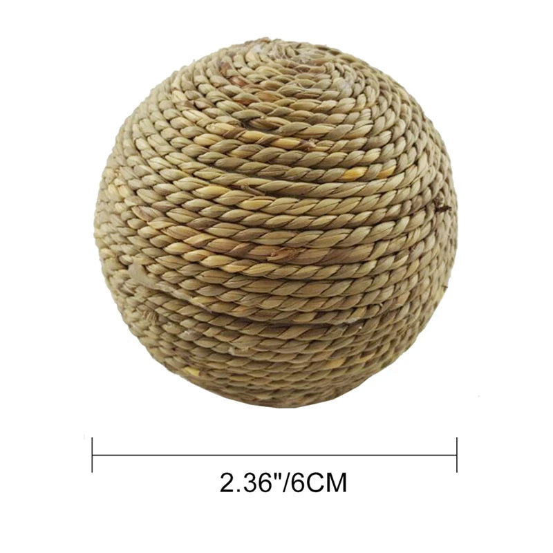 Pet Chew Toy Natural Grass Ball