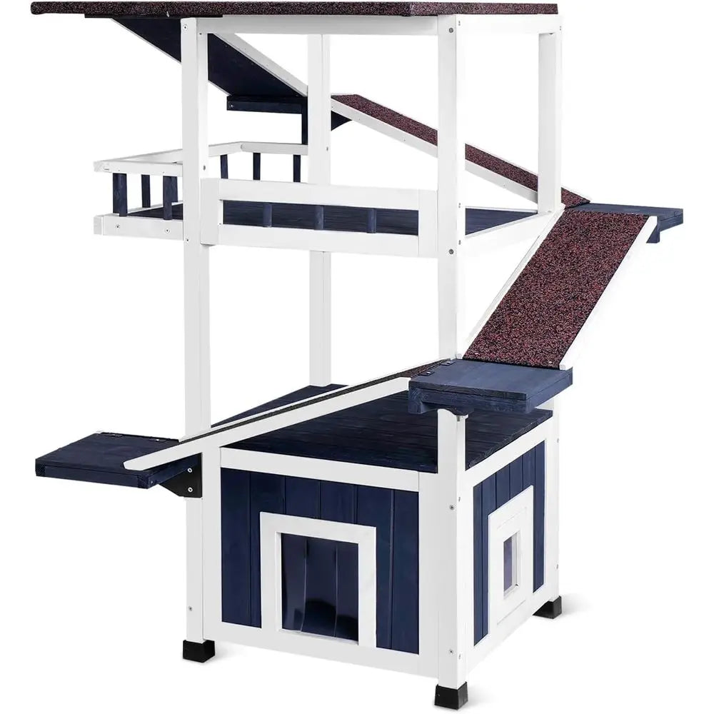 4 Tiers Outdoor Cat House