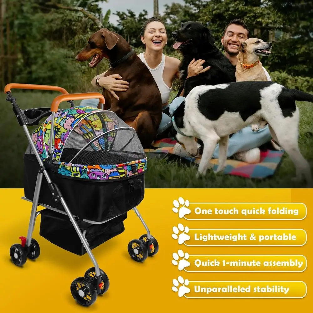 Foldable Pet Stroller
