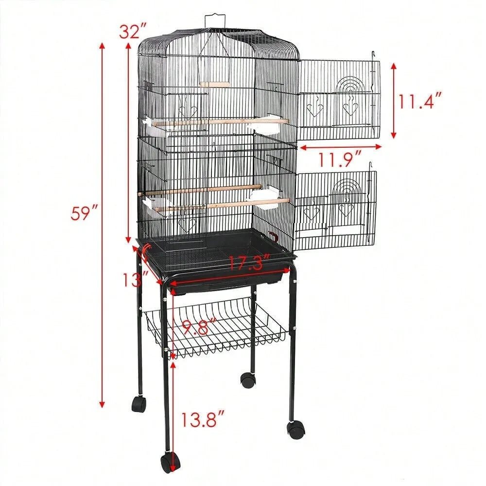 59''H Roiling Bird Cage