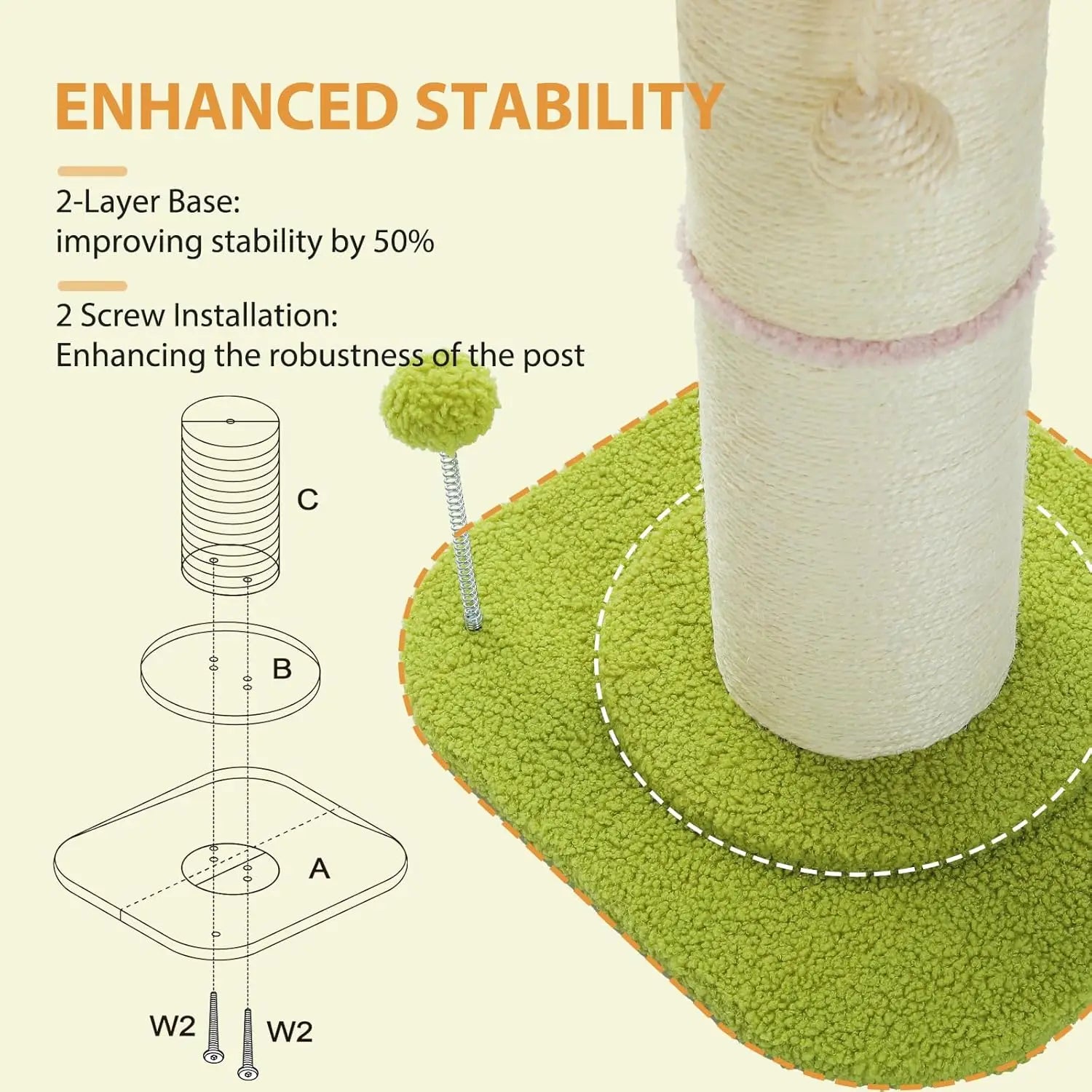Pink Flower Cat Scratching Post