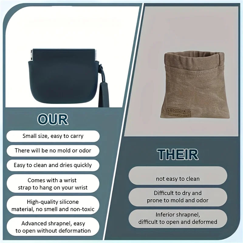 Portable Silicone Dog Treat Bag