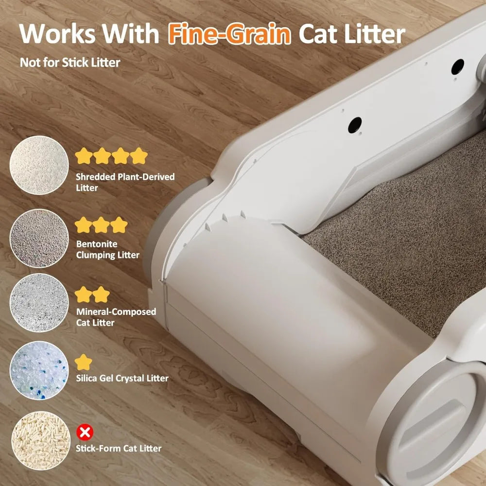 Automatic Self-Cleaning Cat Litter Box
