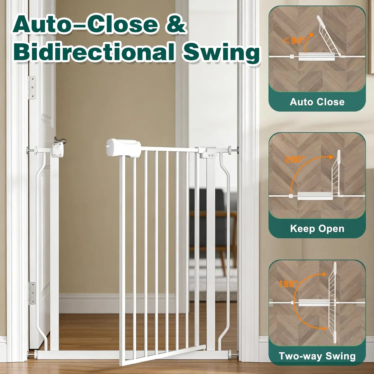 Extra Wide Adjustable Pet Gate