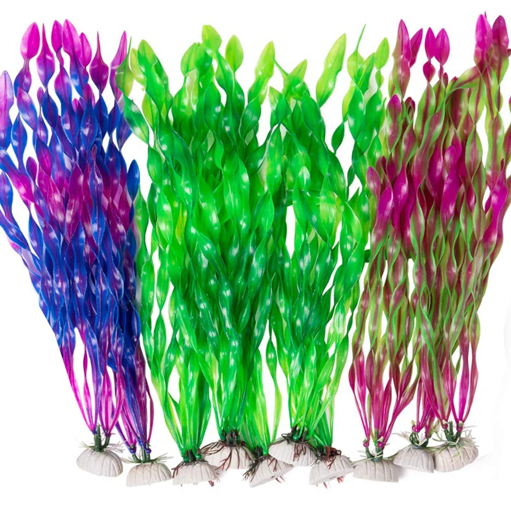 5/10pcs Plastic Aquarium Plants
