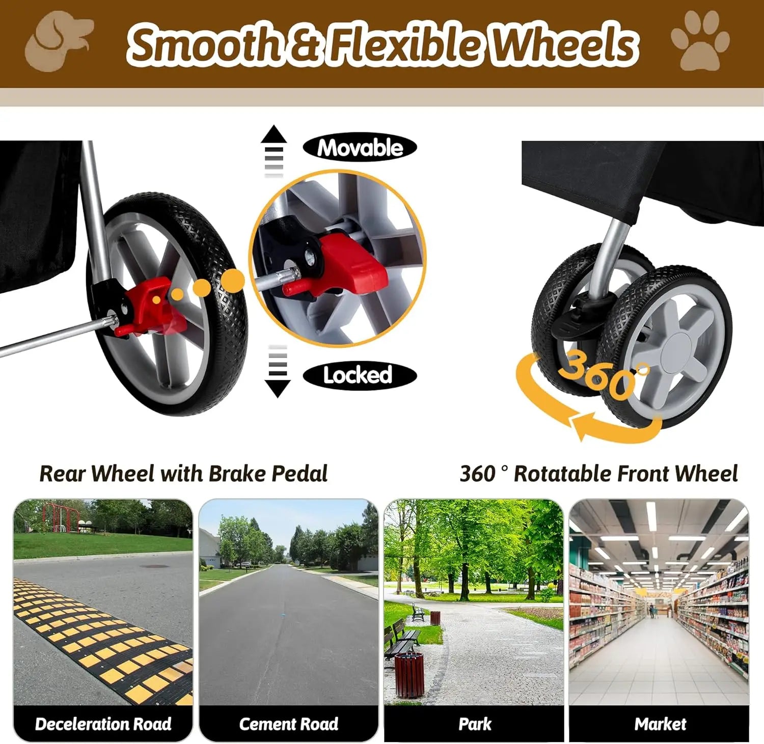Foldable Pet Stroller