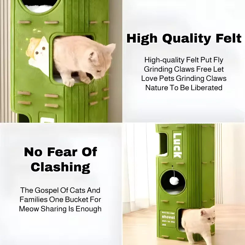 2-Tier Felt Cat House