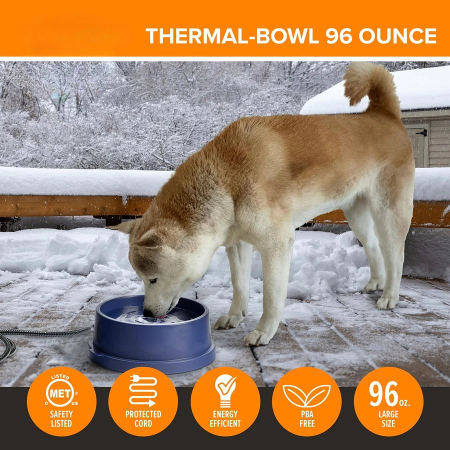 Thermal-Bowl Heated Water Bowl