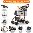 Pet Stroller for S Dogs/Cats