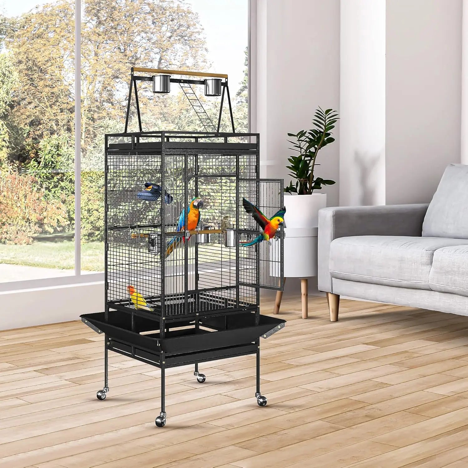 Standing Play Top Bird Cage 68"