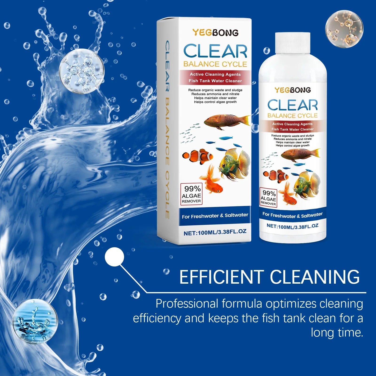 100ml Fish Tank Water Clarifier Safe