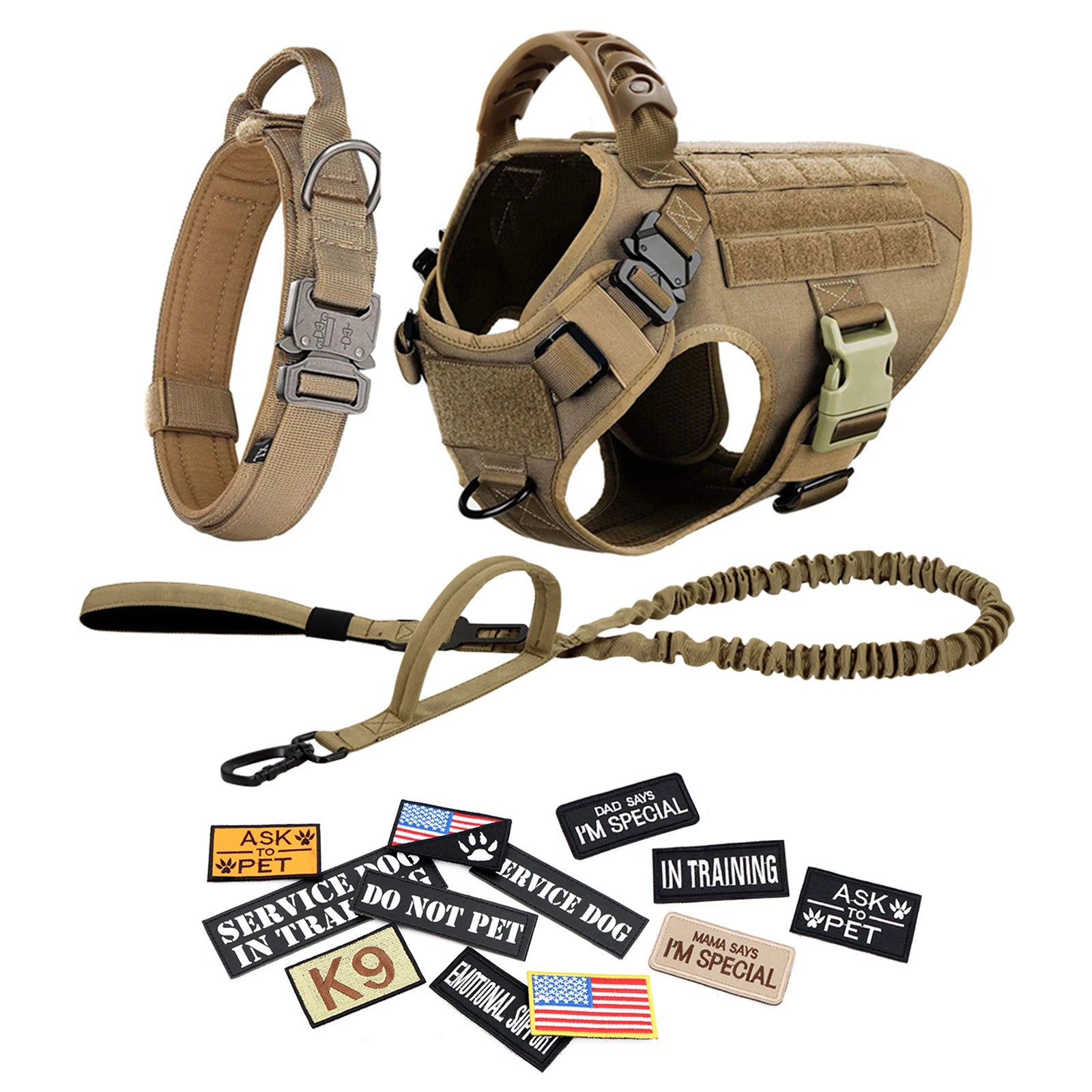 Dog Harness Leash Collar Patches