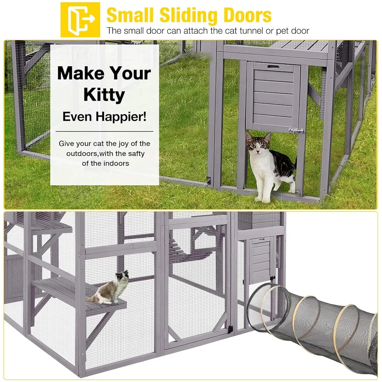 Wooden Cat Enclosure