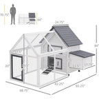 Chicken Coop with Detachable Run