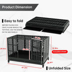 48-Inch Heavy-Duty Dog Crate