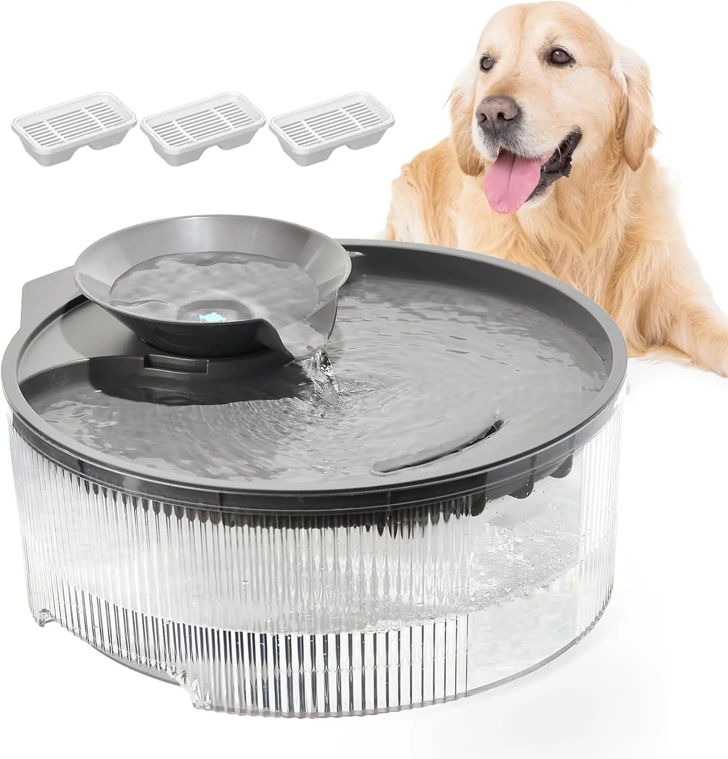 5L Transparent Pet Water Fountain