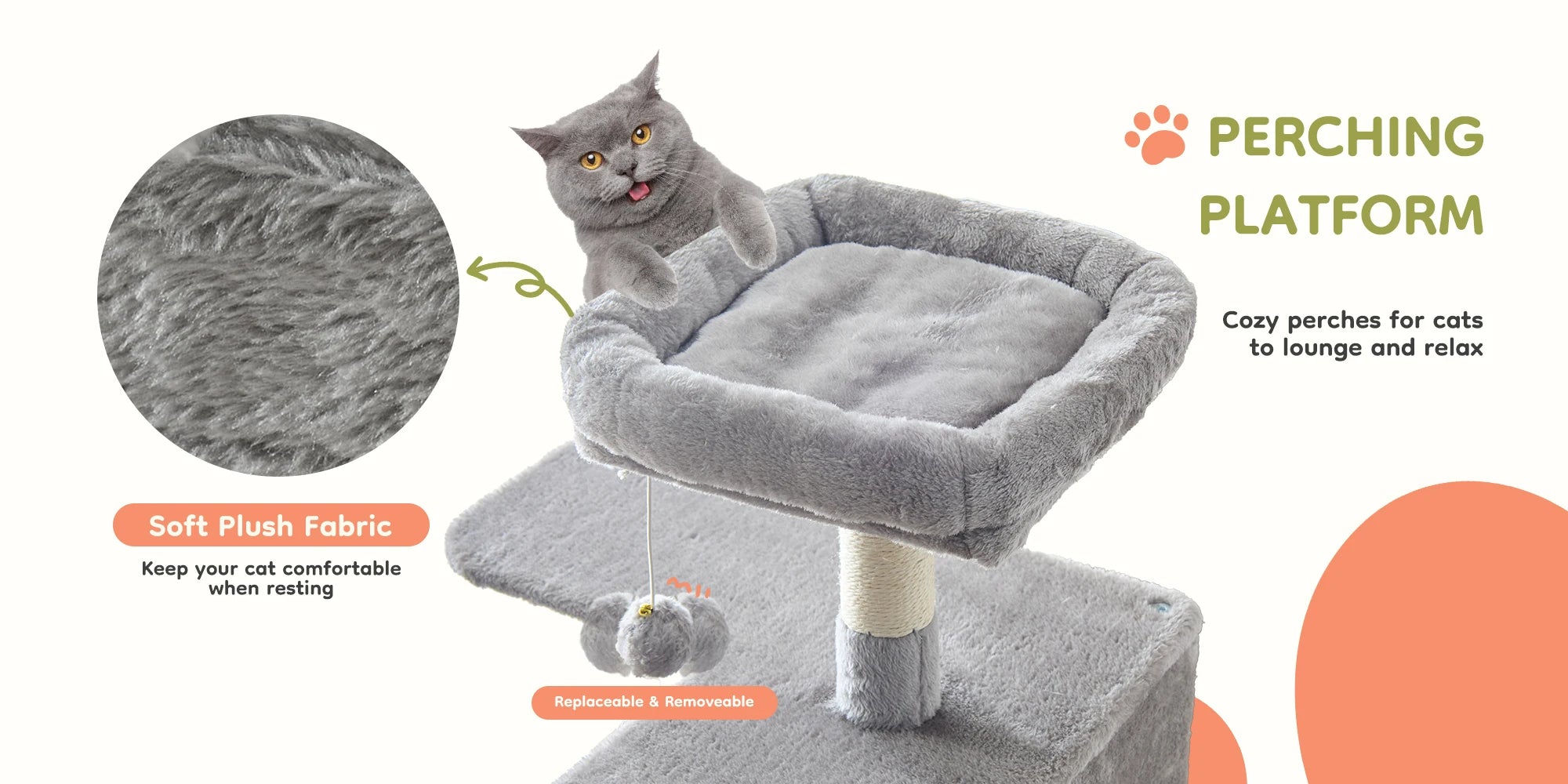 Cat Tree Tower 66 Inch