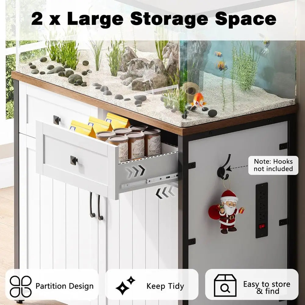 White Heavy-Duty Stand/40-50 Gallons