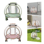 Pink/Green Breathable Cat Carrier