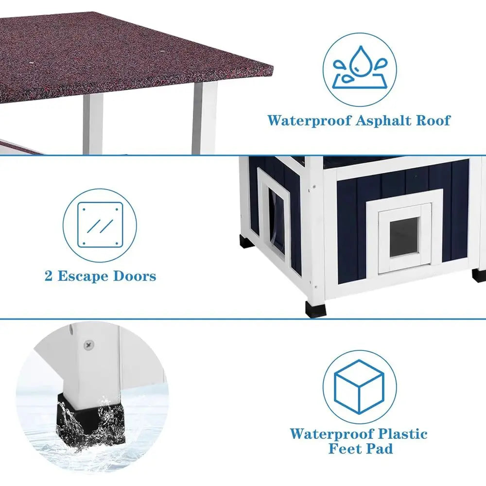 4 Tiers Outdoor Cat House