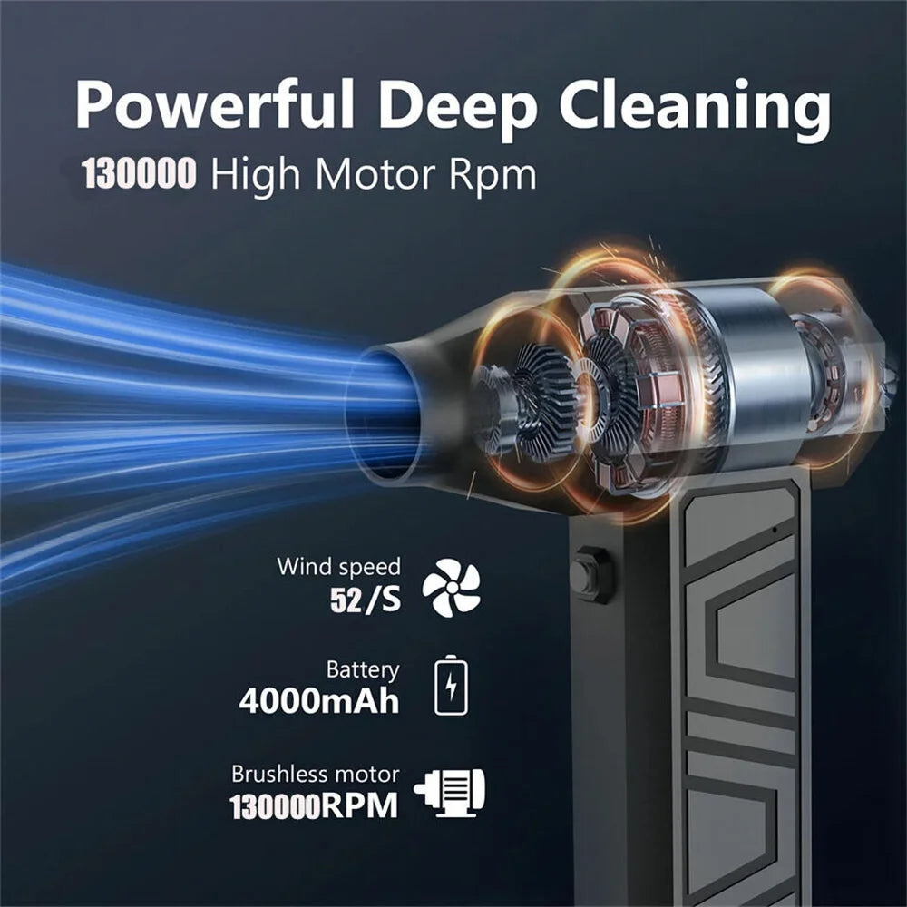 Mini Fan Electric Air Duster