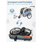 2 in 1 Pet Bicycle Trailer