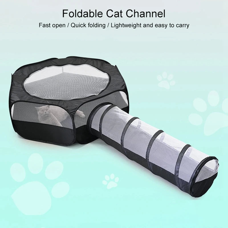 Cat Tunnel House 2 in 1 Interactive