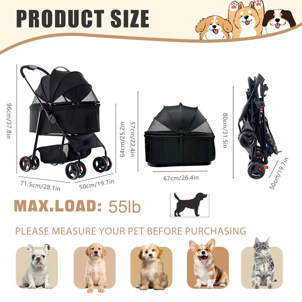 Stroller for S/M Dogs & Cats