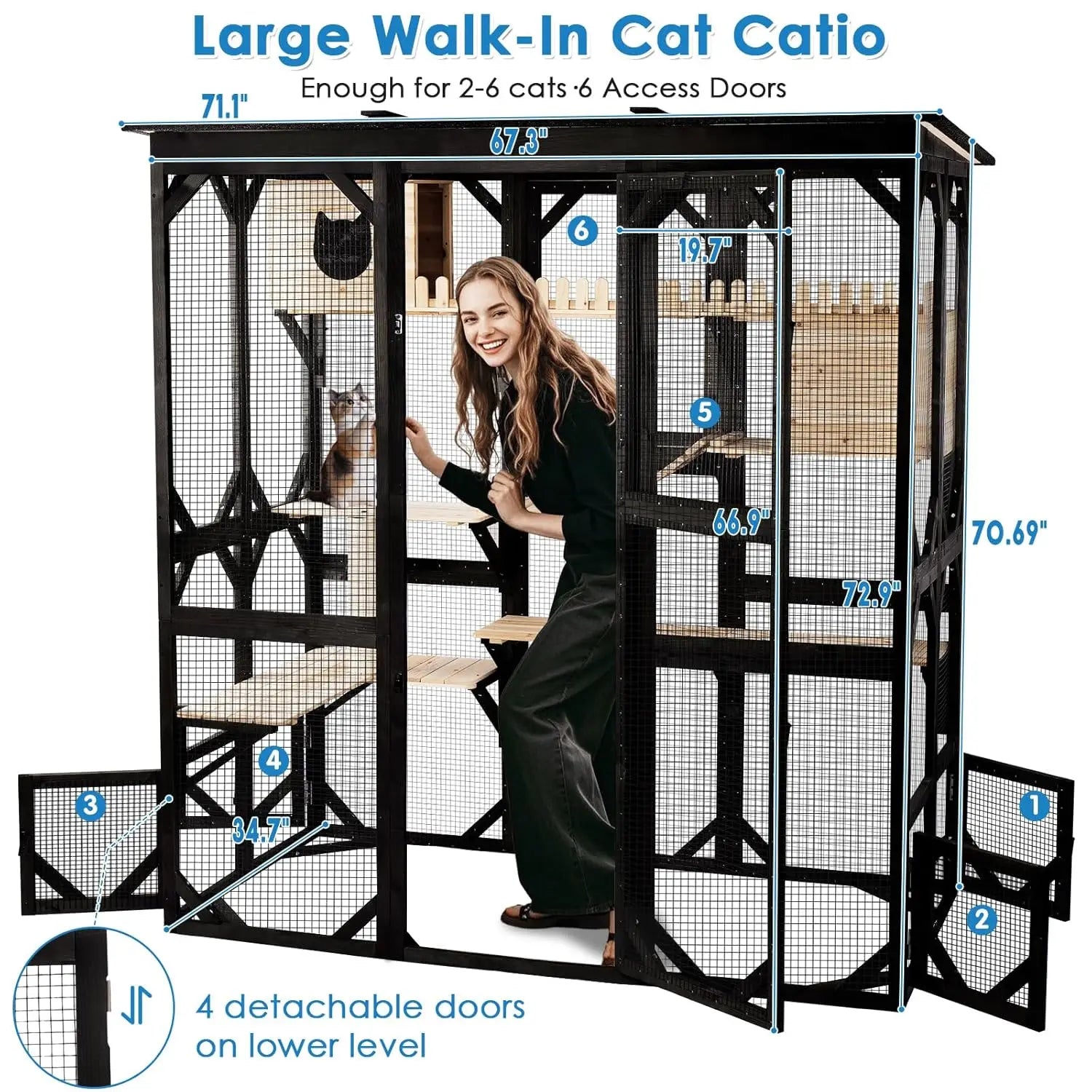 71" L Cat Enclosure